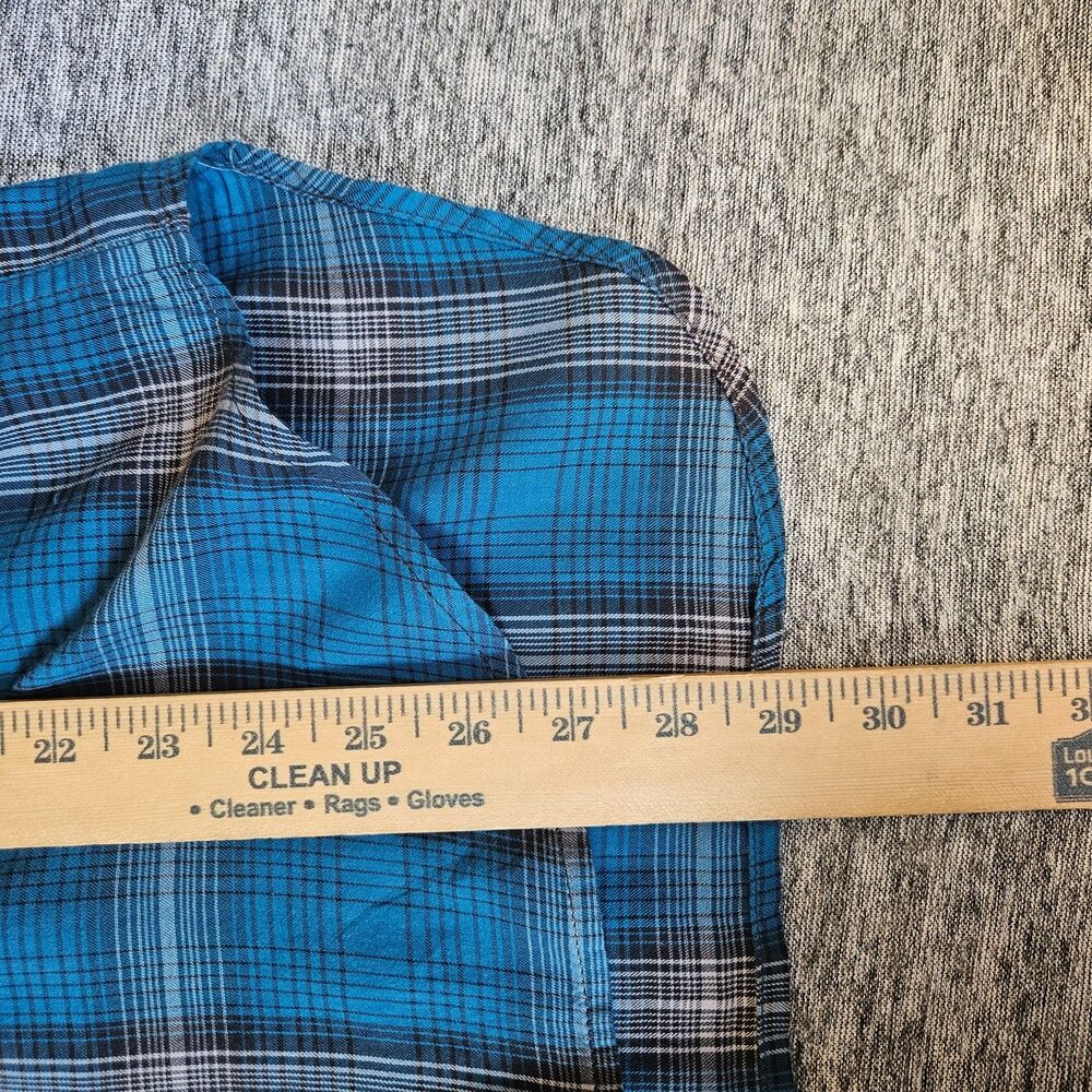 Denim & Supply RL Boyfriend Ralph Lauren Blue Plaid Button Shirt Women’s Medium - Picture 5 of 5